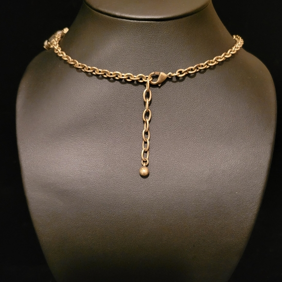 Estate Rhinestone & Lucite Necklace - Picture 4 of 4